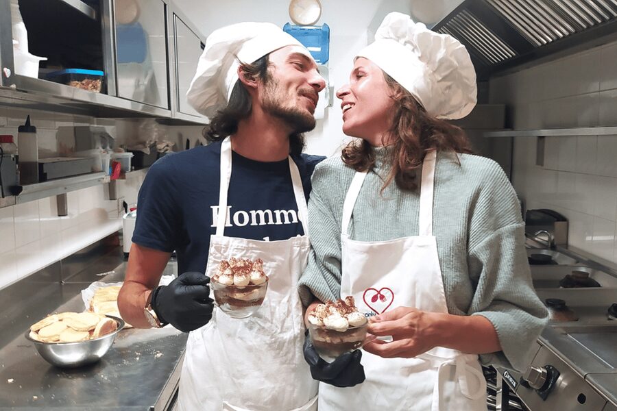 Rome cooking: Gelato & Tiramisu with savoiardi Baking class - Building tiramisu from scratch