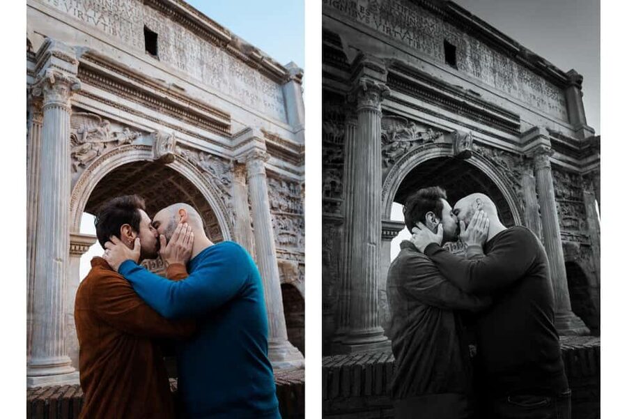 Rome: Couple Photoshoot Experience LGBTQ+ Friendly - Photo delivery, editing, and what you receive