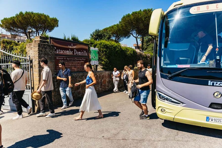 Rome: Crypts and Catacombs Underground Tour with Transfers - Walking through the Roman catacombs