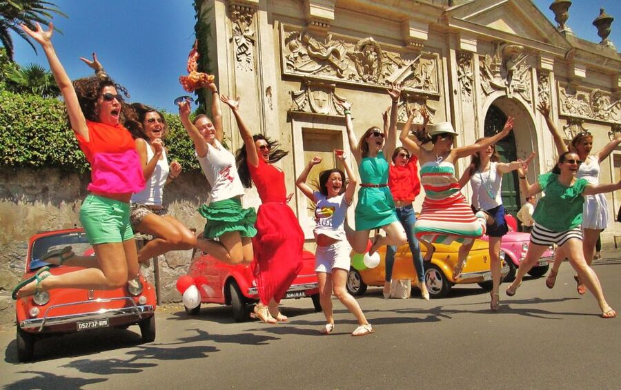 Rome Driving Tour By Vintage Fiat 500 - Starting beside the Colosseum in a tiny Italian classic
