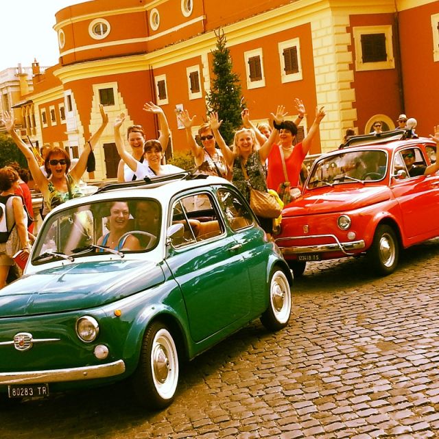 Rome Driving Tour By Vintage Fiat 500 - Along the Lungotevere and across into Trastevere
