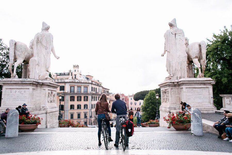 Rome E-Bike Tour – Small Group, Safe Route & Local Guide - Piazza Venezia and Rome’s grand center