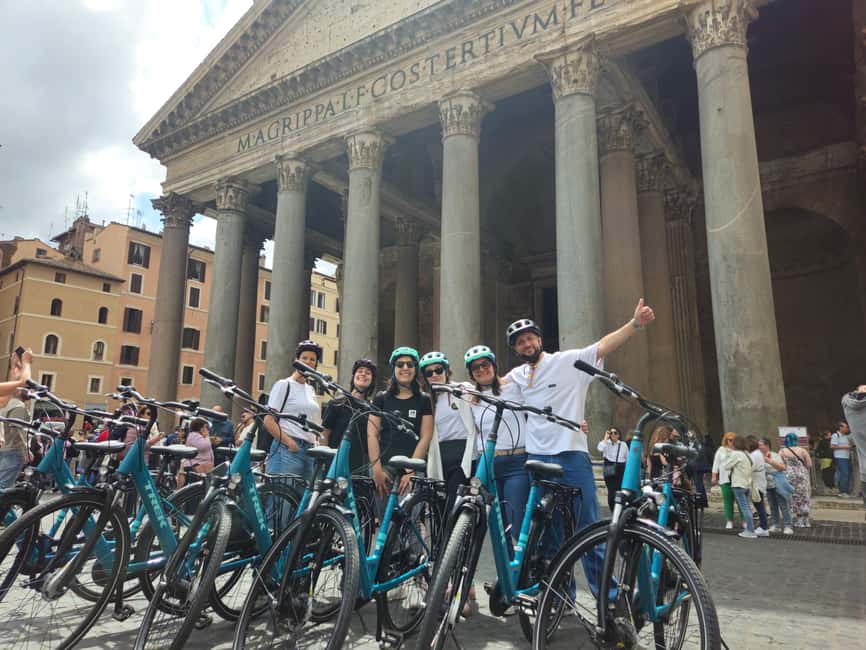 Rome E-Bike Tour with a local! (and a traditional snack) - A snack break with a Roman taste