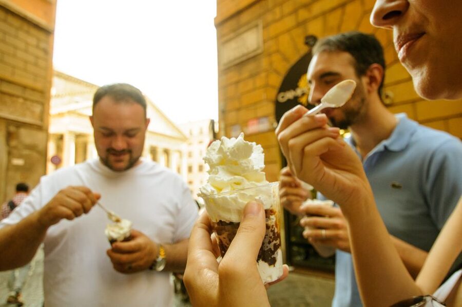 Rome: Espresso, Gelato and Tiramisù Tasting Tour - Tazza d’Oro and a cold coffee treat