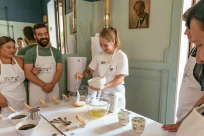 Fettuccine and Tiramisu Cooking Class with Wine