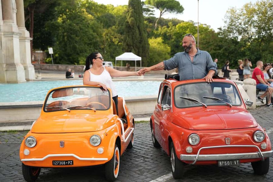 Rome: Fiat 500 Experience with Gelato and Photos - Circus Maximus and the Orange Garden