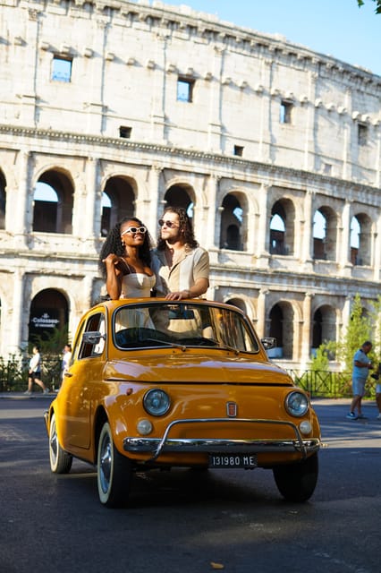 Rome Fiat 500 Tour with Professional Photoshoot - Starting beside Oppio Caffe