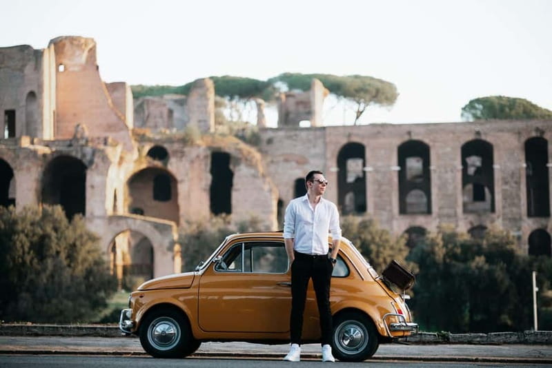 Rome: Fiat 500 Vintage City and Photo Tour - Through Trastevere in a car built for attention
