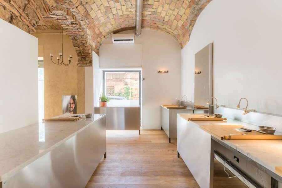Rome: Five Shapes of Pasta Cooking Class in Ancient Tavern - The old Antica Osteria setting