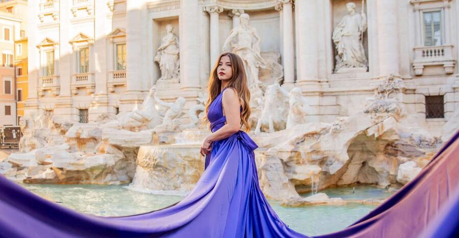 Rome: Flying Dress Photoshoot at Trevi Fountain - Key points to know before booking