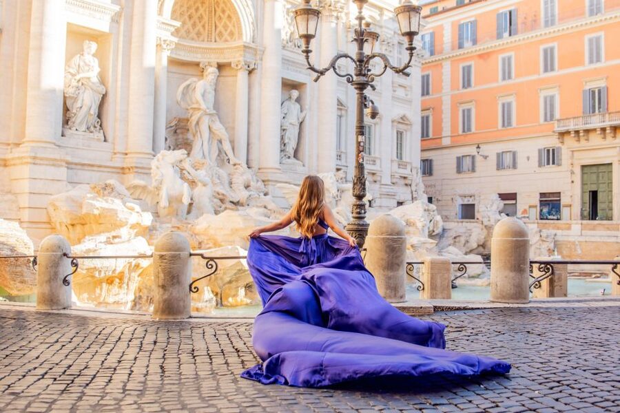 Rome: Flying Dress Photoshoot at Trevi Fountain - Who will enjoy this most