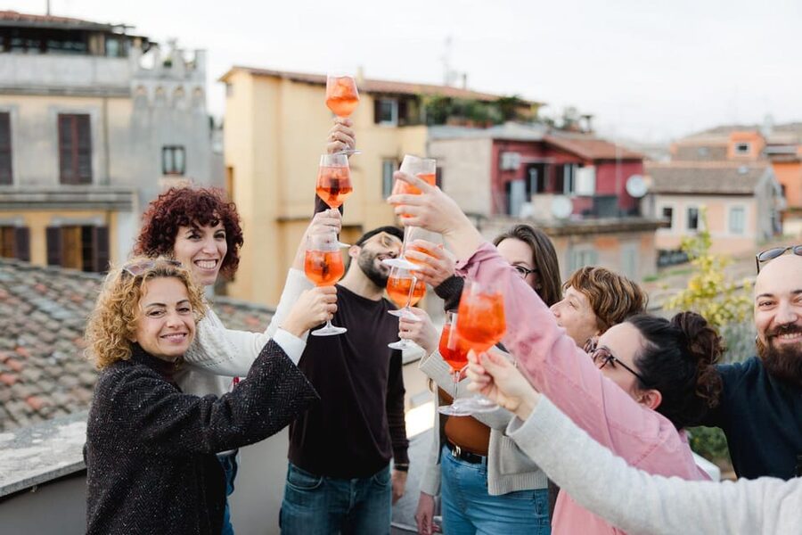 Rome: Food Tour of the Historic Center with Rooftop Spritz - Starting at the Portico d’Ottavia