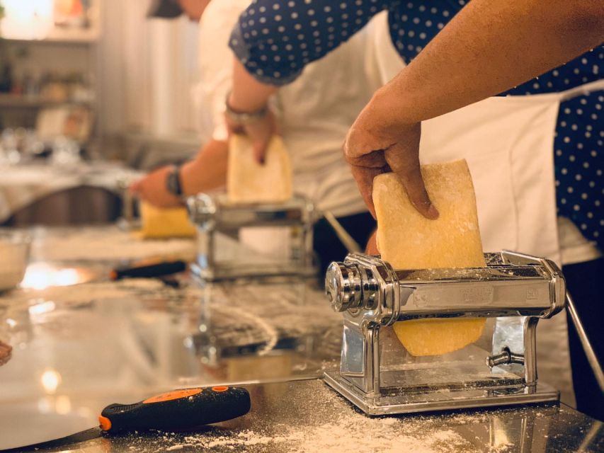 Rome: Fresh Pasta and Tiramisu Making Class with Fine Wine - Eating the meal you prepared