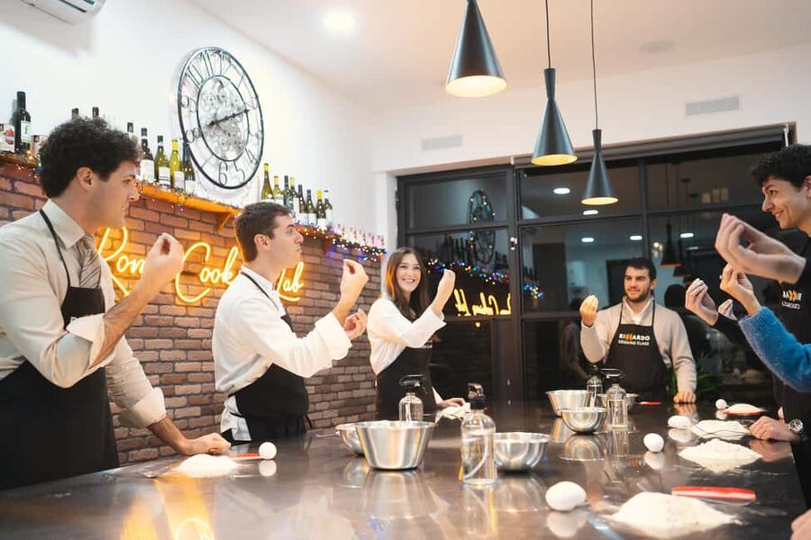 Rome: Fresh Pasta-Making Class with Italian Chef and Wine - Making dough from scratch, not just watching it