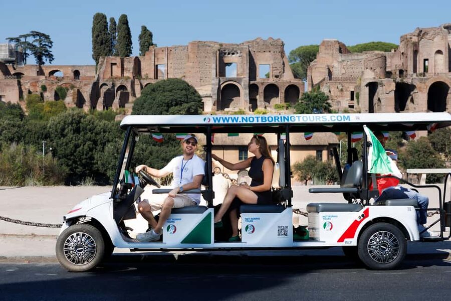 Rome: Fun Golf Cart Tour with Music and Gelato - Santa Maria sopra Minerva and a quieter church stop