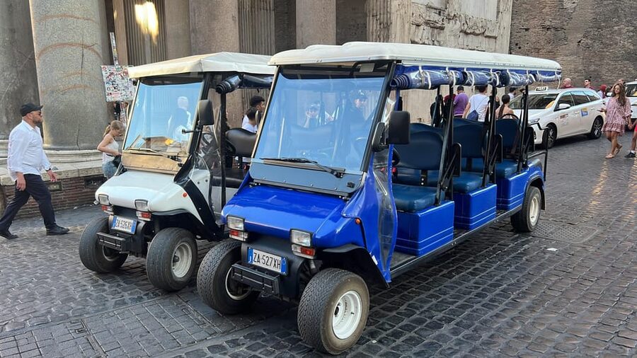Rome: Golf Cart Big group Tour - Mouth of Truth and the Pantheon