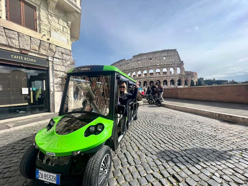 Rome: Golf Cart Tour with Artisanal Gelato Tasting - Key points worth knowing