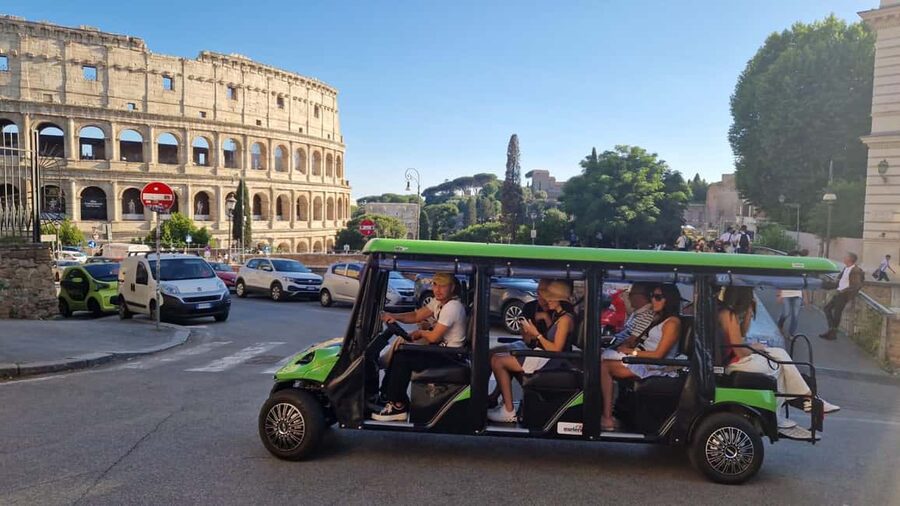 Rome: Golf Cart Tour with Artisanal Gelato Tasting - Practical limits you should know