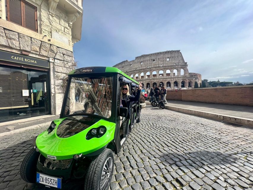 Rome: Golf Cart Tour with Artisanal Gelato Tasting - Why a golf cart works well in Rome