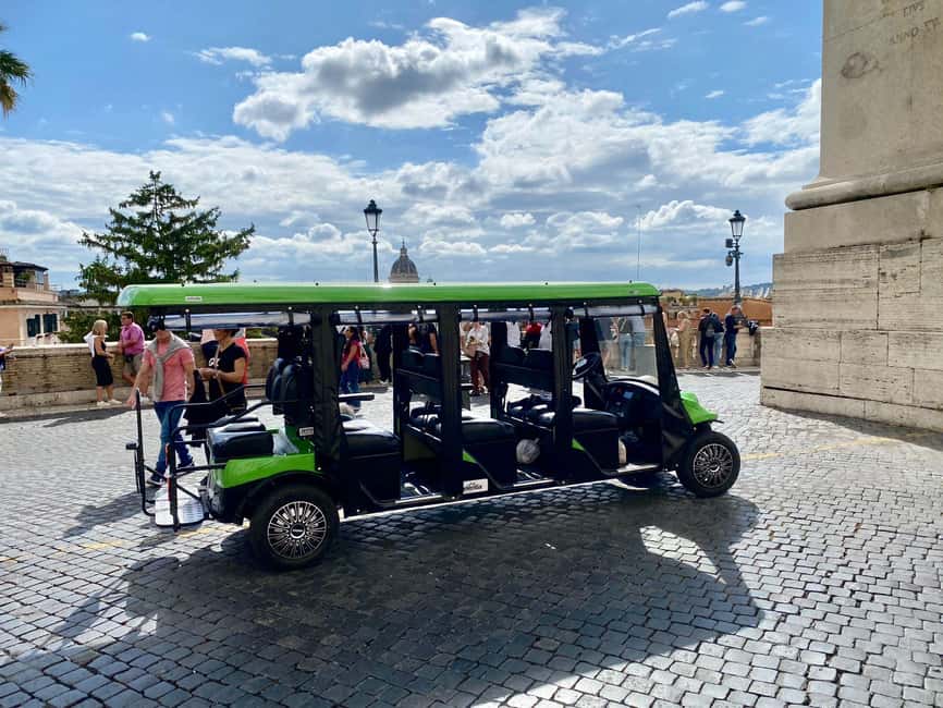 Rome: Golf Cart Tour with Artisanal Gelato Tasting - The Pantheon stop and the gelato break