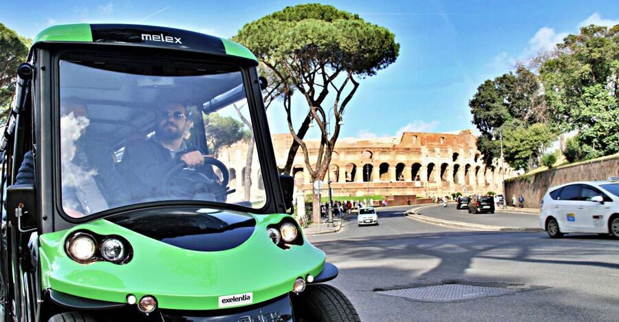 Rome: Golf Cart Tour with Artisanal Gelato Tasting - Starting near the Colosseum