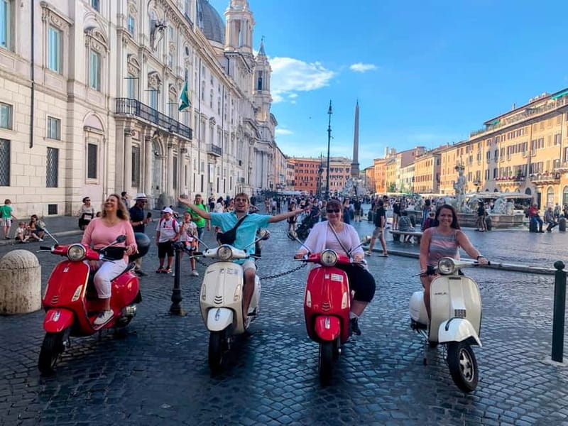 Rome: Guided Vespa Tour with Self-Drive or as a Passenger - Piazza Navona and Castel Sant’Angelo