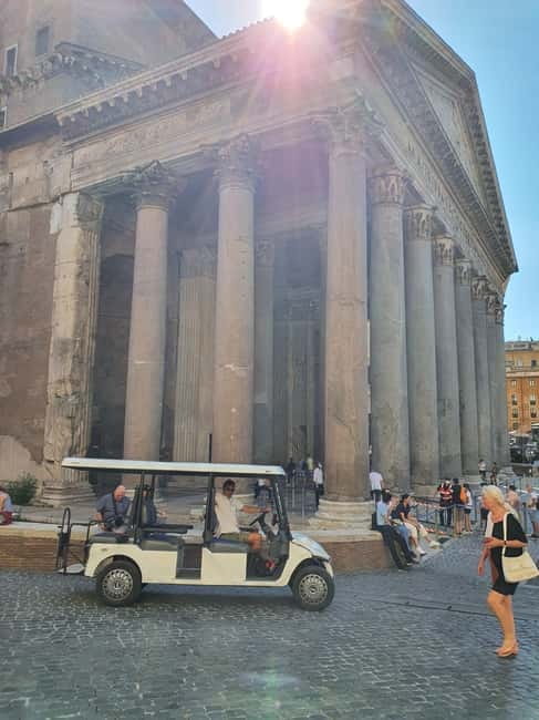 Rome: Highlights Golf Cart Tour with Pizza Snack & Gelato - Starting Near Termini Station
