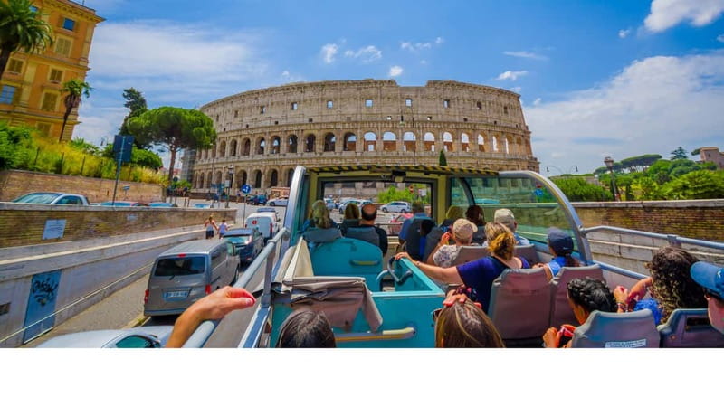 Rome: Hop-on Hop-off Bus and Colosseum, Ancient Rome Tour - Seeing Rome from the hop-on hop-off bus