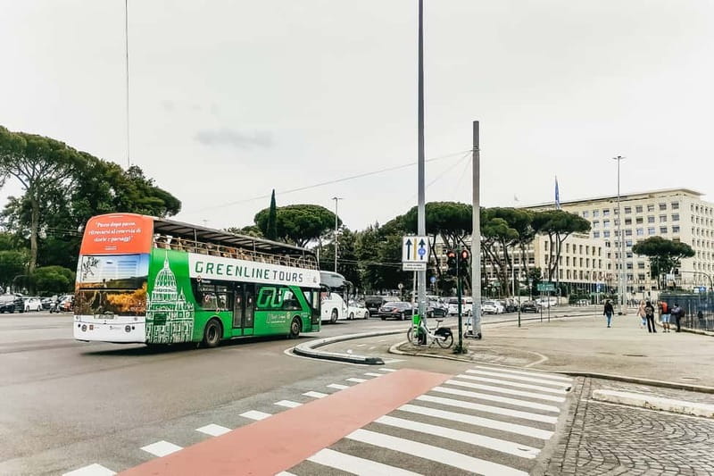 Rome:Hop-On Hop-Off Panoramic Open Bus Ticket 3 Circuits x 1 - Audio guide, Wi-Fi, and the ride itself