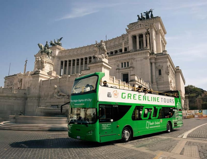 Rome:Hop-On Hop-Off Panoramic Open Bus Ticket 3 Circuits x 1 - The ancient center: Santa Maria Maggiore to Piazza Venezia