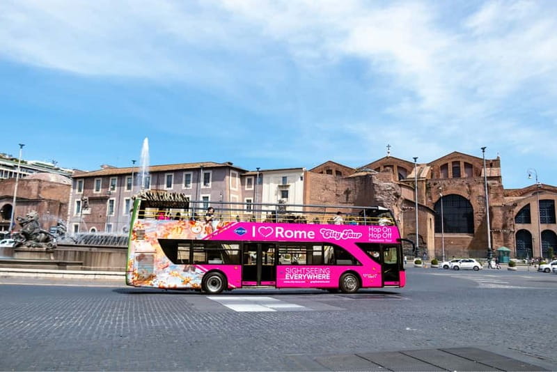 Rome: Hop-on Hop-off Sightseeing Bus Tour with Audioguide - Stop 8 at Barberini and the Trevi Fountain