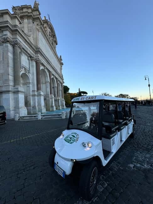 Rome in 3hours with Private Golf Cart tour and food tasting - Key points to know before booking