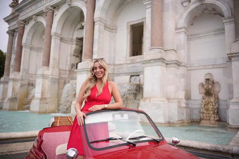 Rome in a Fiat Jolly: Exclusive Vintage Ride & Photo Tour - Trastevere, Castel Sant’Angelo, and the ride back
