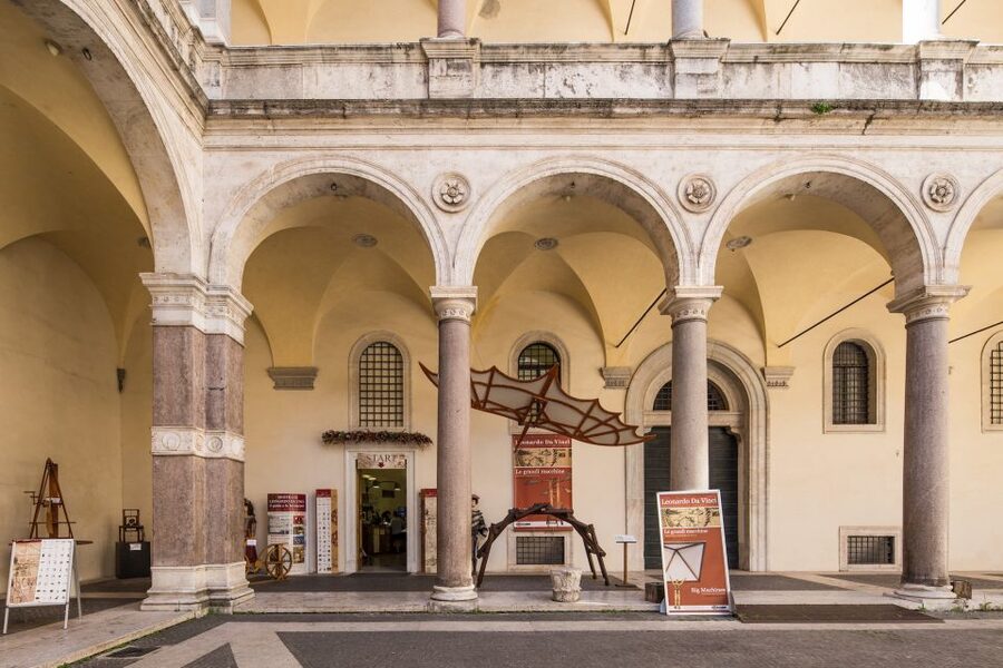 Rome: Leonardo da Vinci Exhibition Entrance Ticket - The underground tomb and the Palazzo setting