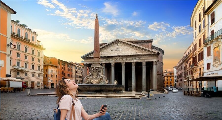 Rome: Monuments Audio Guide with Pantheon, no entry ticket - Inside the Pantheon, begin with the dome