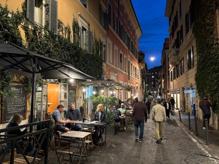Rome Night Golf Cart Tour with Access to an Exclusive Dinner - Imperial Fora and the Colosseum in evening light