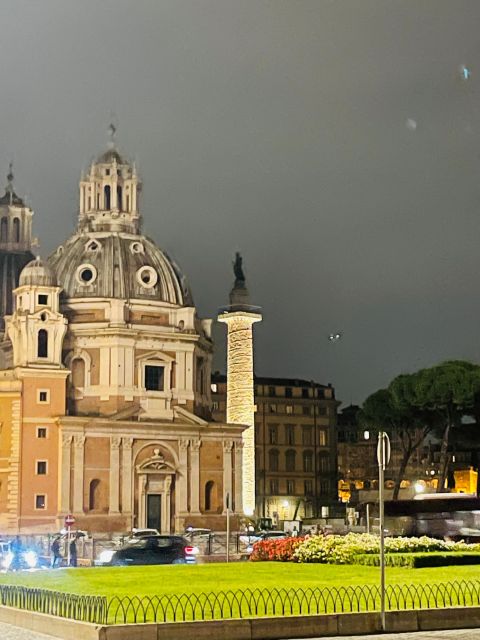 Rome: Nighttime Tour Outside the Colosseum with Local Guide - Trajan’s Forum and the city built by emperors