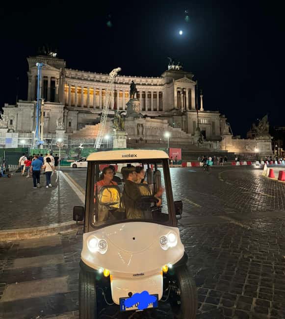 Rome: Nocturnal Golf Cart Tour - Why a golf cart works so well in Rome at night
