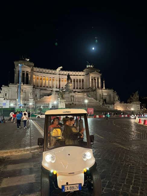 Rome: Nocturnal Golf Cart Tour - Via Veneto, Barberini, and Rome’s grand streets
