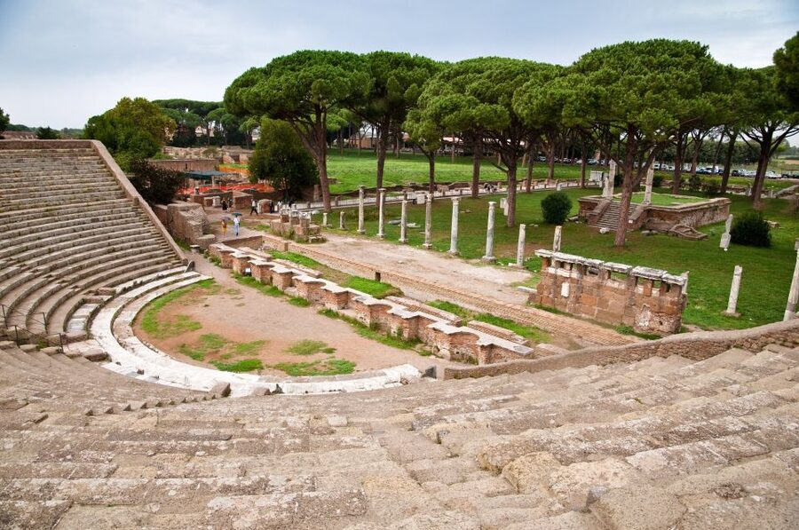 Rome: Ostia Antica Half Day Semi-Private Tour with Guide - The Theater and the Public Side of Roman Life