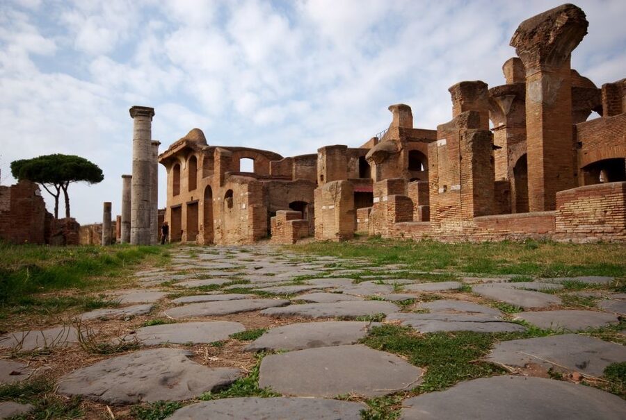 Rome: Ostia Antica Half Day Semi-Private Tour with Guide - The Square of the Corporations and Rome’s Supply Line