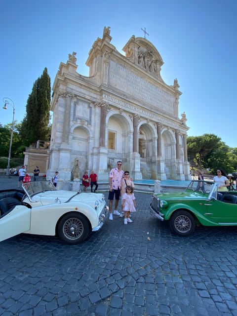 Rome Panoramic Tour by Vintage Cabrio Classic Car - The Baths of Caracalla and a quieter side of Rome