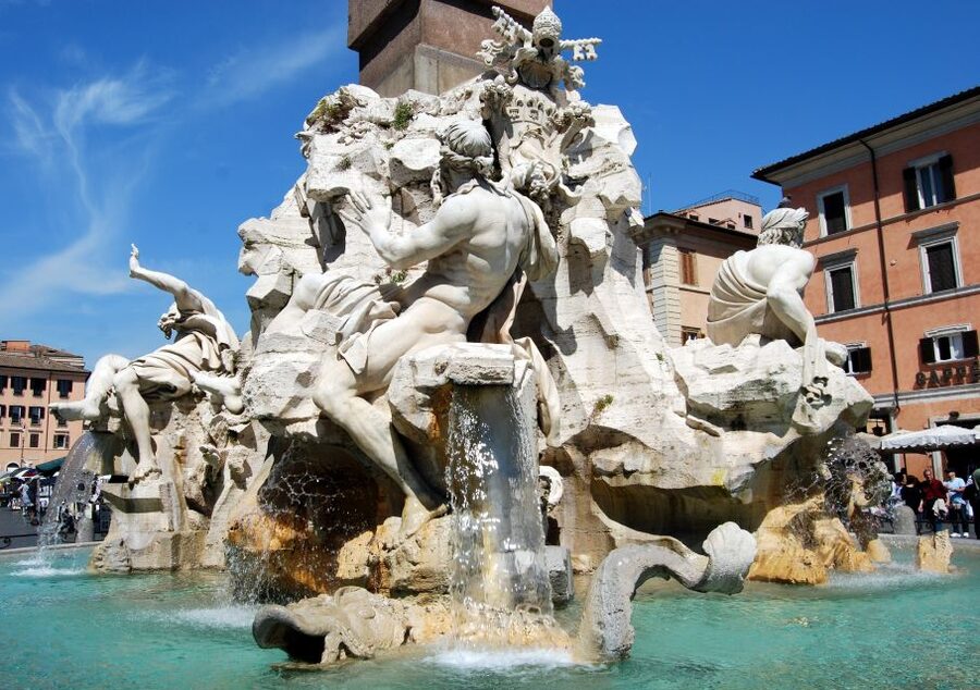 Rome: Pantheon, Trevi Fountain & Roman Squares Guided Tour - Entering the Pantheon with a separate entrance
