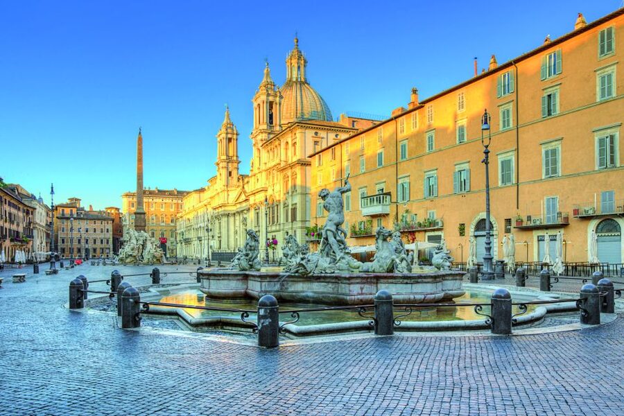 Rome: Pantheon, Trevi Fountain & Roman Squares Guided Tour - Piazza Navona and Bernini’s theatrical fountain