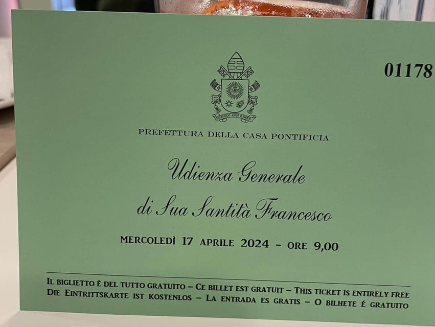 Rome: Papal Audience Tour With Reserved Access - Is $43 a fair price?