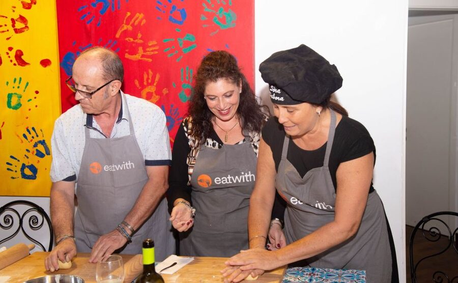 Rome: Pasta and Tiramisu Shared Cooking Class with Wine - Fresh fettuccine and Amatriciana sauce