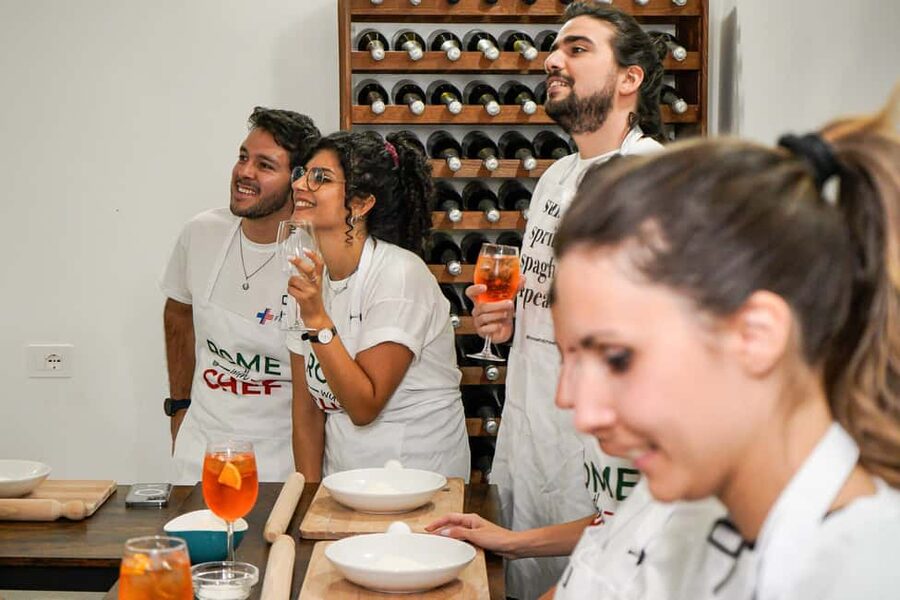 Rome: Pasta Cooking Class with Spritz Cocktails - Timing, meeting point, and booking choices
