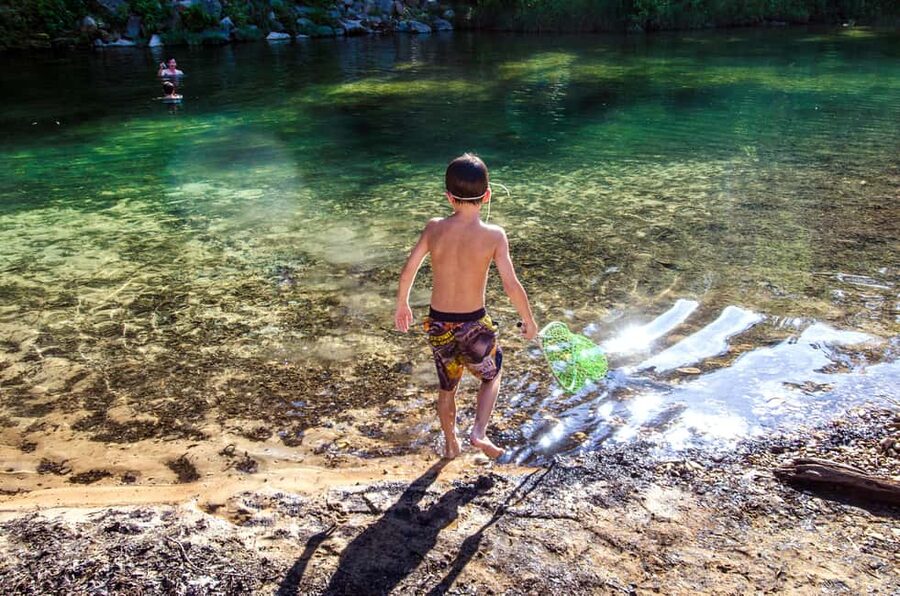 Rome: Popes' Lake, Kayak Tour with Swimming & Roman Pizza - A secluded shore, swimming, and a simple meal