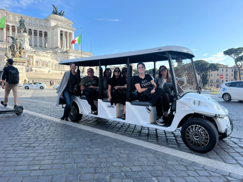 Rome: Private Golf Cart City Highlights Tour - Seeing Rome without spending the day on foot