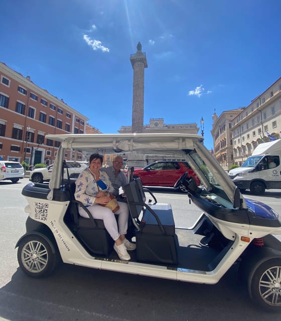 Rome: Private Golf Cart Tour with Artisanal Gelato - What the two-and-a-half-hour pace feels like